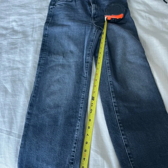 Mother- the rambler zip flood outta sight. Women's Black Jeans - Picture 4 of 5